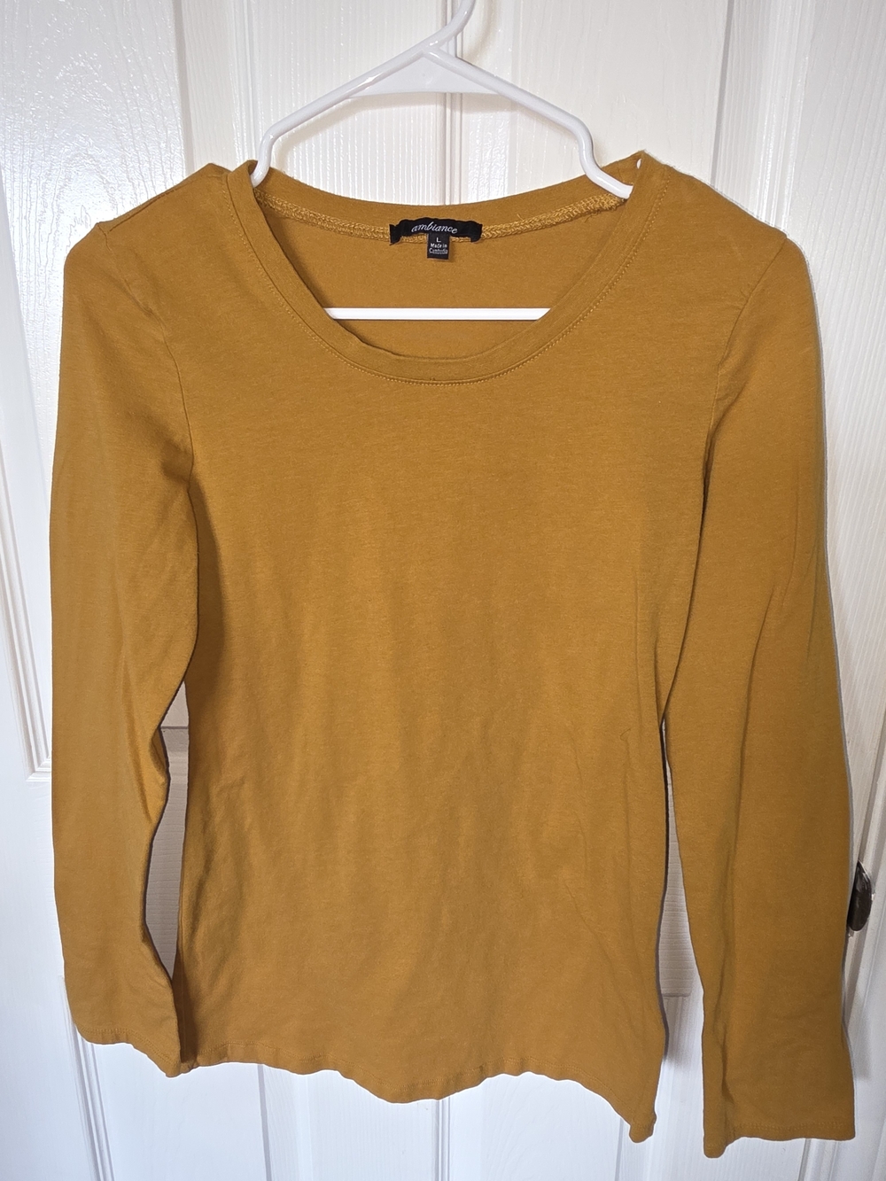 Ambiance Mustard Long-Sleeve Crewneck Tee